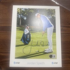 Jordan Spieth. Autograph signed PGA golf Masters 8x10 promo photo Beckett BAS picture