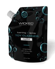 Wicked Sensual Care Foaming + Spray Toy Cleaner Refill Pouch - 24 oz picture