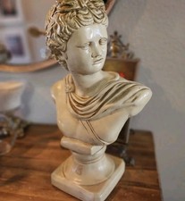 Vintage Apollo by Belvedere Repro Bust Greek Sculpture Statue picture