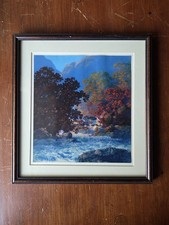 Maxfield Parrish Misty Morn – Original Salesman’s Sample Tintogravure Print  picture