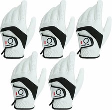 810154790548 FINGER TEN Golf Gloves 5 Pack Large White picture