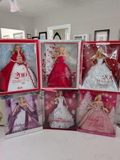 Bundle of 6 Holiday Barbies 2005,2008,2009,2010,2012,2013. Mint Condition. picture