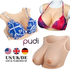 Realistic B-H Cup Silicone Breast Forms Breast Plate Fake Boobs For Crossdresser picture