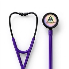 AuscultaPro™Purple Dual-Head Rainbow Stethoscop | Professional Medical Grade 27