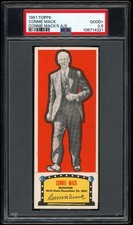Connie Mack 1951 Topps Connie Mack's All-Stars Baseball Card PSA 2.5 picture