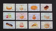 FRANCE 2024, Delicious Deserts, Complete set of 12 Used stamps picture