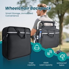 Wheelchair Accessories Bag-Waterproof,Double-Stitched,Machine Washable for Adult picture