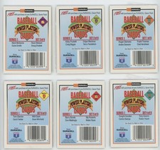 1993 Duracell Baseball Power Players Series 1 Complete Set 1-6 Sealed Packs 1-24 picture