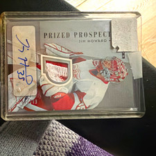 2005-06 Fleer Hot Prospects Jimmy Howard Prized Prospects Patch Auto #235 picture