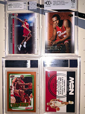 Lot of 4 Lebron James with 3 game worn jersey piece cards picture