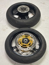2007 05-08 SUZUKI GSXR1000 COMPLETE FRONT REAR BACK WHEEL RIM Straight *NICE OEM picture