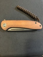 WE Saakshi folding knife EDC wood grip liner lock pocket knife picture