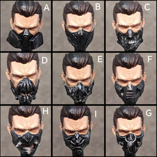 1/12 1/6 Male Soldier Mask Model For 12'' 6'' Action Figures Body picture
