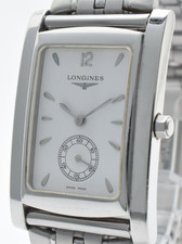 [Exc+5] Longines DolceVita L5.655.4 White Dial Small Second Quartz Mens Watch picture