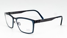 NEW OVVO OPTICS 3793 C 50GM DARK BLUE BLACK AUTHENTIC EYEGLASSES 56-20 picture