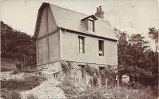 RURAL FRENCH BUILDING real photo postcard rppc HOUSE OR BARN? c1910 picture