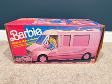 Vintage 1988 Mattel Barbie Magical Motor Home Camper Accessories & Box picture