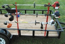 Jungle Jim’s 3TR 3-Trimmer Rack for Trailer Truck Bed - Patented Anti-Spin Lock picture