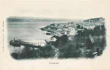 Postcard Scotland: Newport on Tay Panoramic View, Pier & Town UDB picture