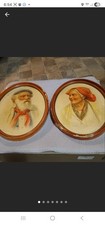 Pair Vintage Italian Portrait Prints Antonio Enrico Fiorentino Man & Woman Signe picture