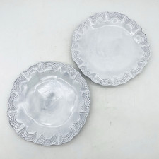 Lot of 2 Vietri Incanto Salad Plate Lace 8-3/4