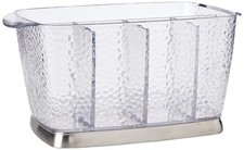iDesign Rain Plastic Silverware Caddy Organizer Flatware Holder for Kitchen picture