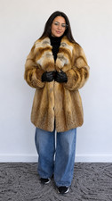 Vintage Red Fox Fur Coat: Canadian Luxury Mid-Length Size M (38/40) picture