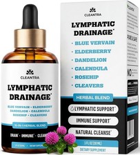 3 Pack Cleantra Lymphatic Drainage Drops 10-in-1 Herbal Blend Burdock Elderberry picture