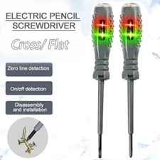 2Pcs AC DC Non-Contact Voltage Tester Pen 12-220V Electric Volt Detector Sensor picture