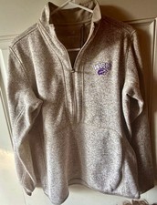 Antigua Men's Oatmeal WCU Wildcats Fortune Half-Zip Pullover Jacket picture
