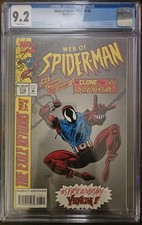 WEB OF SPIDER-MAN #118 1st SCARLET SPIDER CGC 9.2 White Pages Marvel 1994 picture