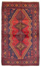 Vintage Traditional Hand-Knotted Area Rug 3'9