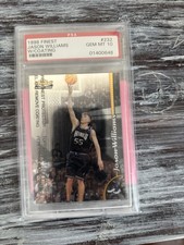 Topps 1998-99 Finest Jason Williams RC #232 PSA 10 Sacramento Kings W/ Coating picture