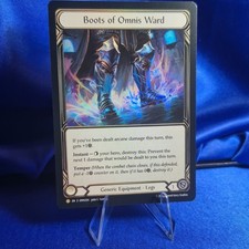Flesh And Blood Boots Of Omnis Ward OMN204 NM Legendary HOLO picture