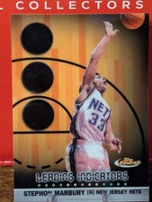 1999-00 Topps Finest - Leading Indicators Stephon Marbury #L1 New Jersey Nets picture