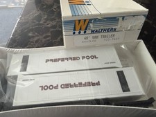 WALTHERS HO 1/87 933-1461 2@40’VAN TRAILERS AVAILCO PREFERRED POOL-KIT-LAYOUT- picture