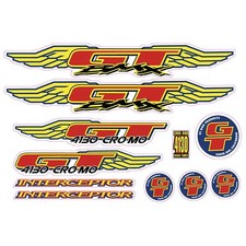 1997 GT BMX - Interceptor - decal set - clear picture