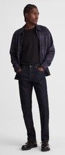 Madewell Men's Dark Wash Blue Denim Jeans Athletic Slim Tapered 5-Pocket picture