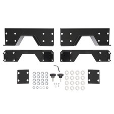 Black Steel Heavy Duty Rear Frame C-Notch Kit For 2002-2008 Dodge Ram 1500 picture