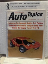 Vintage Auto Topics Magazine September 1967 picture