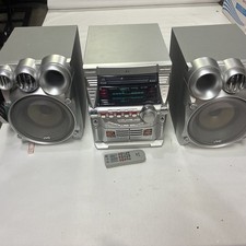 VTG 2004 JVC MX-GB5 460W Mini System Dual Amp CD Dual Cassette Bass REMOTE  picture