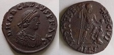 Arcadius AE2 Roman Coin VIRTVS EXERCITI ALEΓ Alexandria RIC IX 18d picture