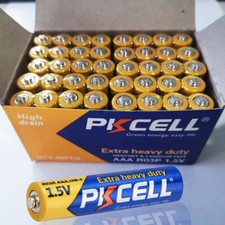40Pcs AAA Batteries 1.5V Extra Heavy Duty R03P E92 Carbon-Zinc for String Lights picture