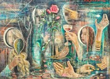 Juanita Guccione - Lesson from the Rose Art Print picture