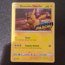 Detective Pikachu SM170 Stamped Promo Holo Pokemon TCG ENG 2019 picture