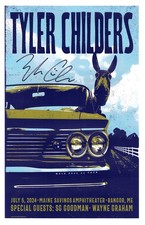 Tyler Childers – MAINE SAVINGS AMPHITHEATER 2024 Signed Poster 11x17 Artist picture