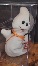 Rare Vintage 1995 Ty Beanie Baby Spooky The Ghost Style 4090 PVC Pellets MWMT picture