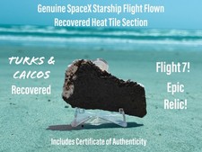 SpaceX Starship Flight 7 Ship 33 Turks Caicos Recovered  Tile Relic + Extras picture