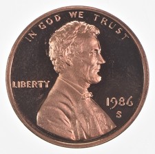 1986-S Lincoln Memorial Cent Proof picture