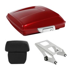 Razor Trunk Backrest Mount Rack Fit For Harley Touring 14-2026 Wicked Red Glossy picture